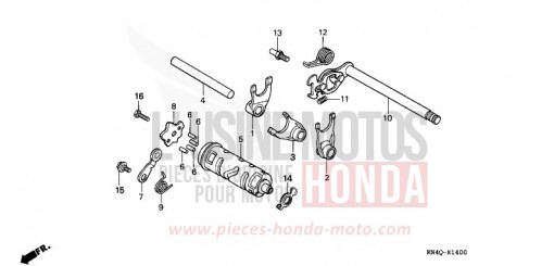 BARILLET DE SELECTION XR100RW de 1998
